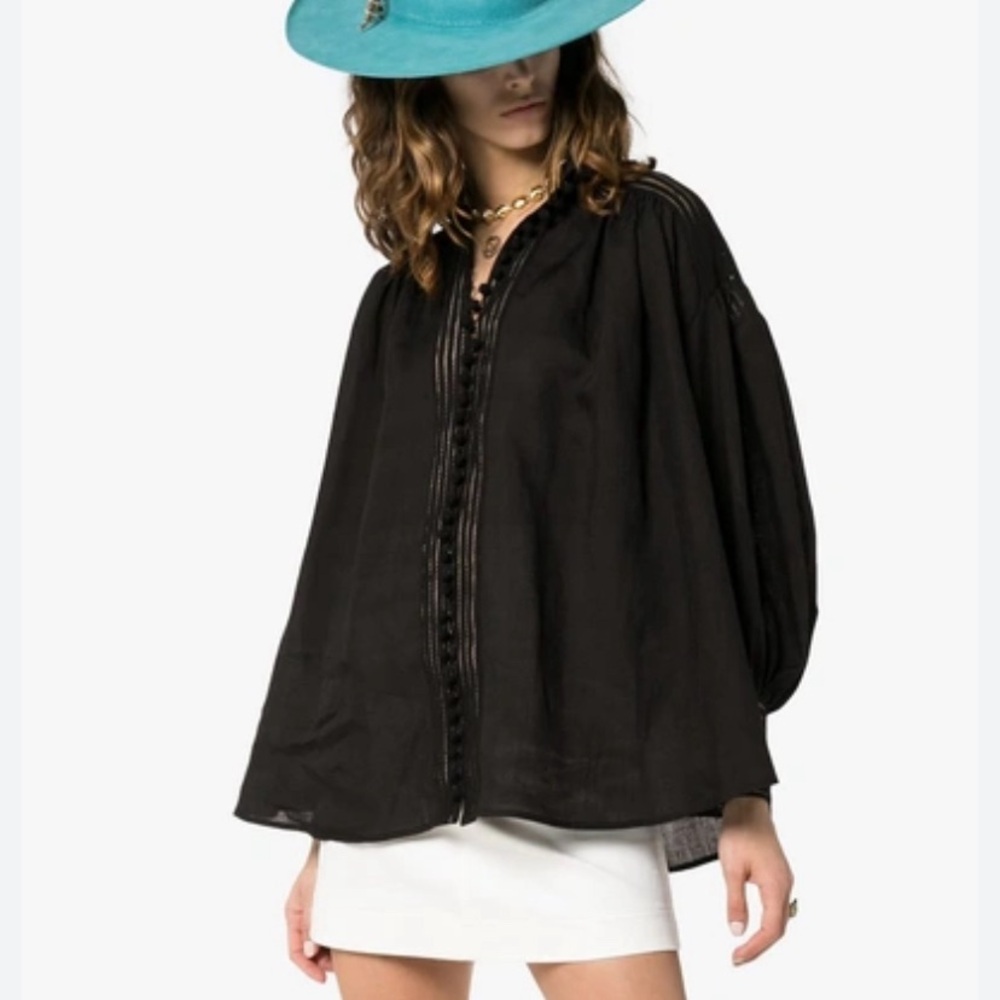 **SOLD****Zimmermann corsage linear blouse